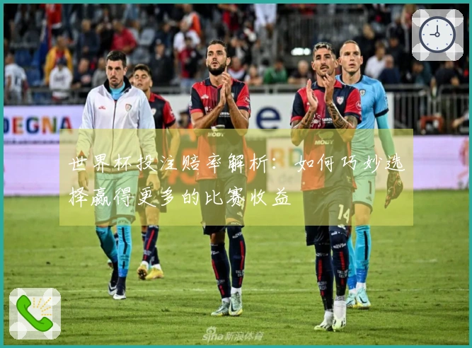 世界杯投注赔率解析：如何巧妙选择赢得更多的比赛收益